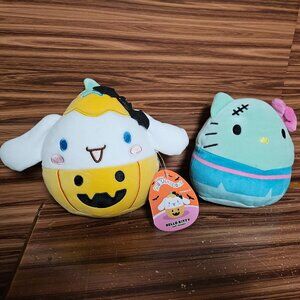 Hello kitty and Cinnamoroll Halloween plush